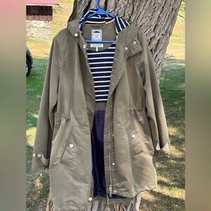 Joules Right as Rain Women’s Green Coat Size 12